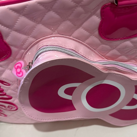 Hello Kitty Pink Pink Pink Travel Duffel Airline Tote Zipper Bag - Picture 6 of 9